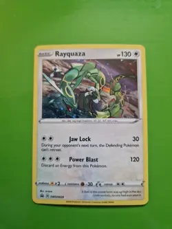 Pokemon Rayquaza Holo Black Star Promo TCG Card SWSH029 LP - Image 1