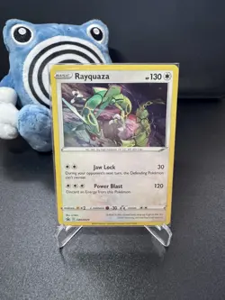 Pokemon Rayquaza Holo Black Star Promo TCG Card SWSH029 Near Mint! - Image 1