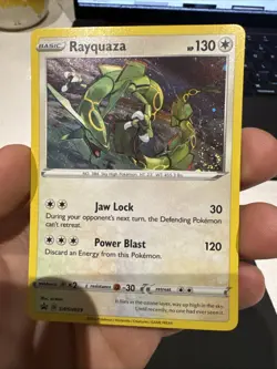 Pokemon Rayquaza Holo Black Star Promo TCG Card SWSH029 Near Mint Swirl!!! - Image 1