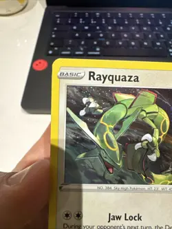 Pokemon Rayquaza Holo Black Star Promo TCG Card SWSH029 Near Mint Swirl!!! - Image 2