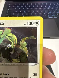 Pokemon Rayquaza Holo Black Star Promo TCG Card SWSH029 Near Mint Swirl!!! - Image 3
