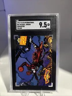 1992-93 Upper Deck Michael Jordan Fanimation SGC 9.5 Mint #506 Chicago Bulls - Image 1