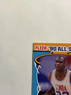 Fleer 1990-91 Michael Jordan #5 All-Stars NBA All-Star Team Basketball Card CHI - Image 3