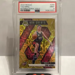 2024-25 Panini Mosaic-Yao Ming #294 International Gold 10/10 SSP PSA 9 POP Is 1 - Image 1