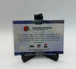 2025 Topps Chrome Shedeur Sanders RC Stars in the Night STN-3 - Image 2