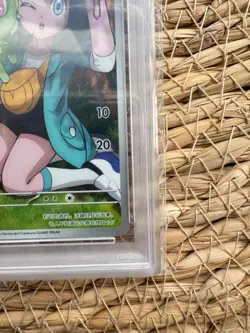 Pokemon S-Chinese Exclusive Erika's Sprigatito 01 09/09 Holo Card PSA9 - Image 5