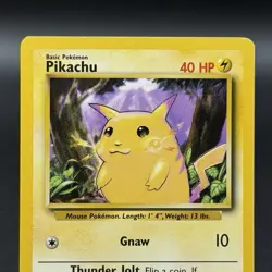 Pikachu 58/102 Common Base Set Pokemon Card - Yellow Cheeks - Image 2