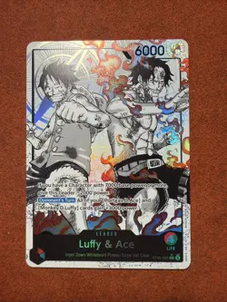 ST30-001 Luffy & Ace leader Alt Art (Parallel) One Piece Card Game ENGLISH Deck - Image 1
