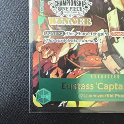 ONE PIECE Card Game Eustass “Captain” Kid P-003 Store Championship Winner Sealed - Image 3