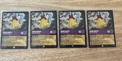 Disney Lorcana Snow White Merry as the Morning 37/204 EN 4-Card Lot - Image 1