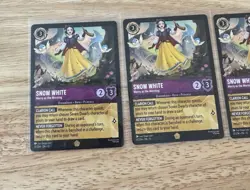 Disney Lorcana Snow White Merry as the Morning 37/204 EN 4-Card Lot - Image 2