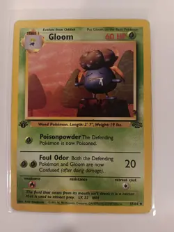 Pokemon 1st Edition Lot Of 4 Cards, Machamp, Omastar, Gloom, Cloyster - Image 5
