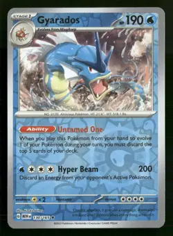 Gyarados - 130/165 - Reverse Holo - 151 - Pokemon Card - NM/M - Image 1