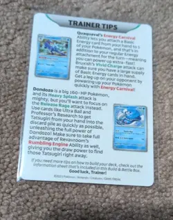 Scarlet Violet Gen 9 Starters Trio Trainer Tips Card Pokemon - Image 2