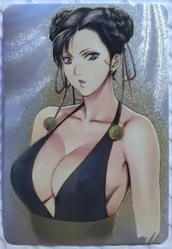 DUAL 0104 Chun-Li Street Fighter Goddess Story Anime Waifu Doujin Card ACG NSFW - Image 1