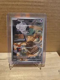 POKEMON TCG CARD ESPURR 095/088 HOLO ILLUSTRATION RARE NEAR MINT - Image 1