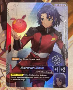 Athrun Zala Alternate Art Winner Foil - ST04-011 C+ NM - Gundam TCG Card Game - Image 1