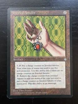 MTG Jeweled Amulet Ice Age, Lightly Played Card, Magic The Gathering - Image 1