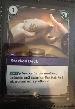 Stacked Deck - Riftbound Organized Play Promotional Cards (OPP) NM Foil - Image 1