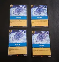 Let It Go x4 Disney Lorcana Card Lot (Sapphire Blue Action Song From Frozen) - Image 1
