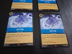 Let It Go x4 Disney Lorcana Card Lot (Sapphire Blue Action Song From Frozen) - Image 2