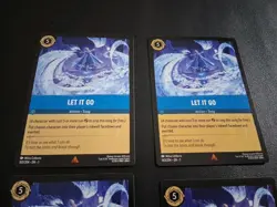 Let It Go x4 Disney Lorcana Card Lot (Sapphire Blue Action Song From Frozen) - Image 3