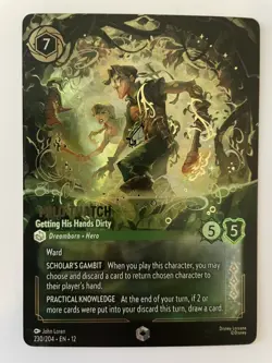 Disney Lorcana TCG: Milo Thatch-Getting His Hands Dirty Enchanted 230/204 EN 12 - Image 1