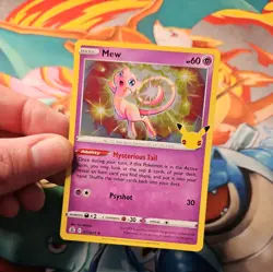 Pokemon Card Mew 011/025 Holo Promo Card 25th Anniversary Celebrations TCG - Image 3