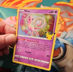 Pokemon Card Mew 011/025 Holo Promo Card 25th Anniversary Celebrations TCG - Image 4