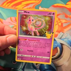 Pokemon Card Mew 011/025 Holo Promo Card 25th Anniversary Celebrations TCG - Image 5