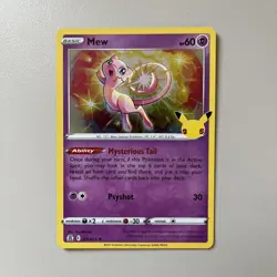 Mew 011/025 Holo 25th Anniversary Celebrations Pokemon Card TCG - Image 1