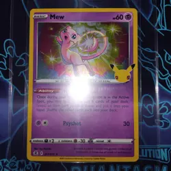 Pokemon TCG Celebrations Mew 011/025 25th Anniversary Stamped Holo Card Nm - Image 3
