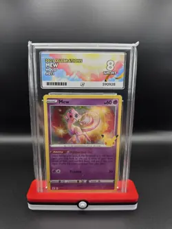 Pokemon TCG Mew 011/025 Celebrations 25th Anniversary Card - ACE Grading 8 - Image 1