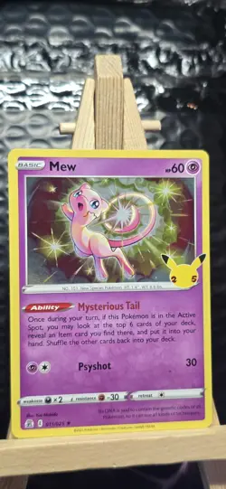 Mew 011/025 Celebrations 25th Anniversary Card Pokemon TCG Near Mint - Image 1
