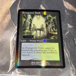 Overgrown Tomb X1 Mtg Ravnica Remastered Nm Retro Frame Foil Serialized - Image 1