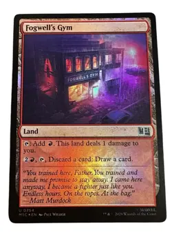 Fogwell's Gym #754 (Foil) (NM) Commander: Marvel Super Heroes MSC Magic MTG - Image 1