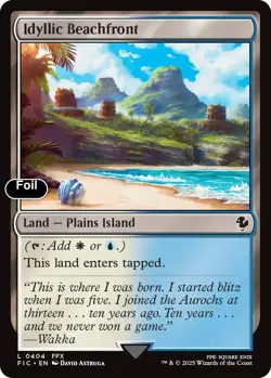 Idyllic Beachfront (Surge Foil) 404 Commander: FINAL FANTASY NM EN - Image 1