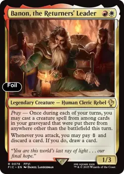 Banon, the Returners' Leader (Surge Foil) 78 Commander: FINAL FANTASY NM EN - Image 1