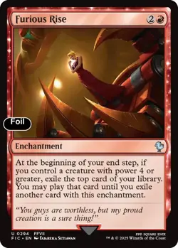 Furious Rise (Surge Foil) 294 Commander: FINAL FANTASY NM EN - Image 1