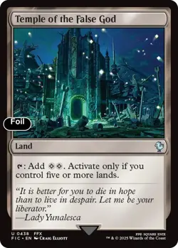 Temple of the False God (Surge Foil) 438 Commander: FINAL FANTASY NM EN - Image 1