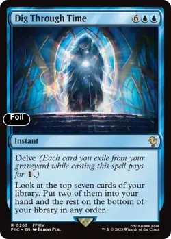 Dig Through Time (Surge Foil) 263 Commander: FINAL FANTASY NM EN - Image 1