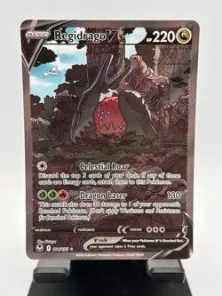 Regidrago V 184/195 Silver Tempest Alt Art Ultra Rare Holo Pokemon Card - Image 1