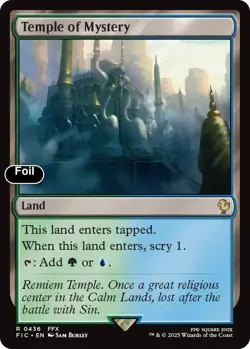 Temple of Mystery (Surge Foil) 436 Commander: FINAL FANTASY NM EN - Image 1