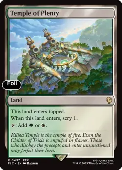 Temple of Plenty (Surge Foil) 437 Commander: FINAL FANTASY NM EN - Image 1