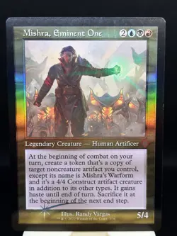 Mishra, Eminent One MTG (Retro Frame) Commander: the Brothers' War Foil LP - Image 2