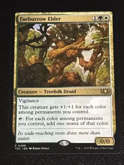 MTG Commander: Tarkir: Dragonstorm Faeburrow Elder 0289 Rare - Image 1