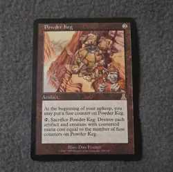 Wizards of the Coast MTG Powder Keg Urza's Destiny Rare Artifact Small Crease - Image 1