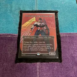 Captain America,Wings of Freedom BorderlessFoil MTG Magic Marvel SuperHeroes 353 - Image 2