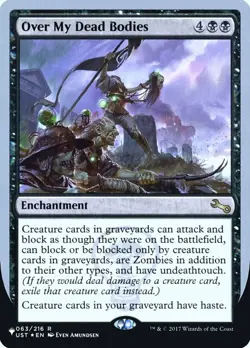 x1 Over My Dead Bodies - Foil - The List R MTG The List M/NM, English - Image 1