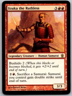 Iizuka the Ruthless 104 Rare Saviors of Kamigawa Magic: The Gathering LP - Image 1